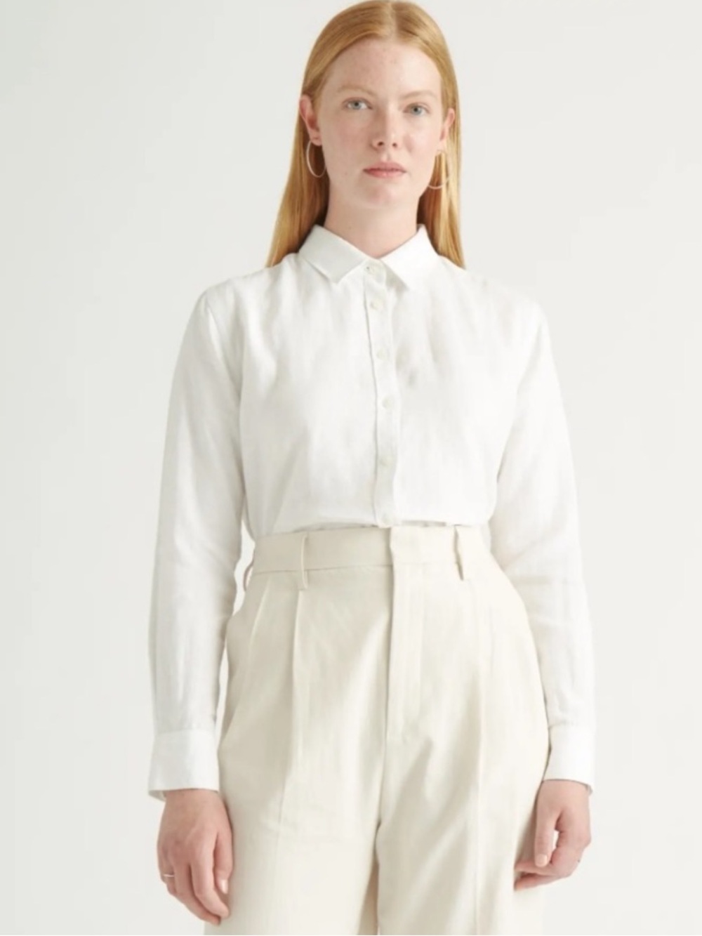 QUINCE 100% EUROPEAN LINEN LONG-SLEEVE SHIRT - Picture 4 of 5